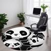 1pc Panda Family Office Round Area Rug, Indoor Mat Suitable For Office, Under Office Chairs Bedroom Living Room Home Decor, Room Deco