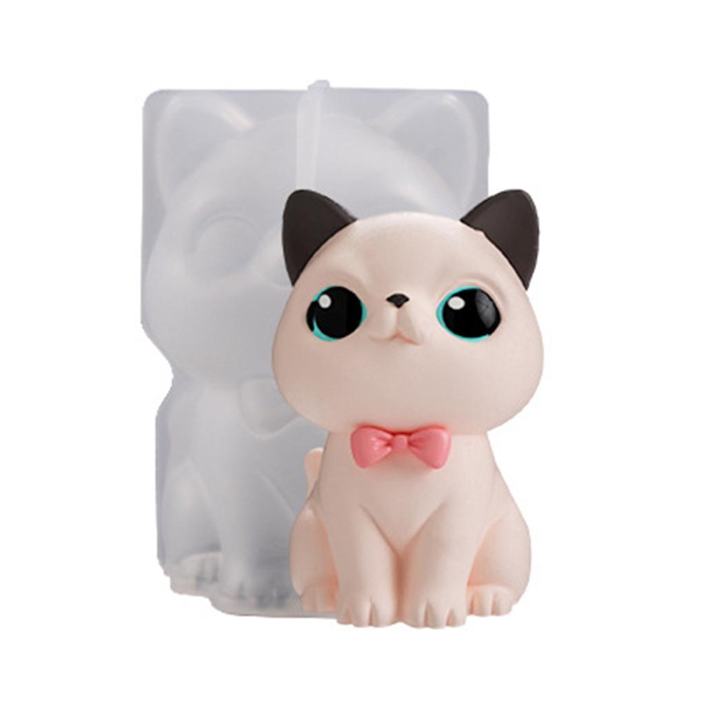 Animal Cat Dog Scented Candle Silicone Mold Handmades Cat Scented Candle Epoxy Mold DIY Craft Women Girl Fondant Mold