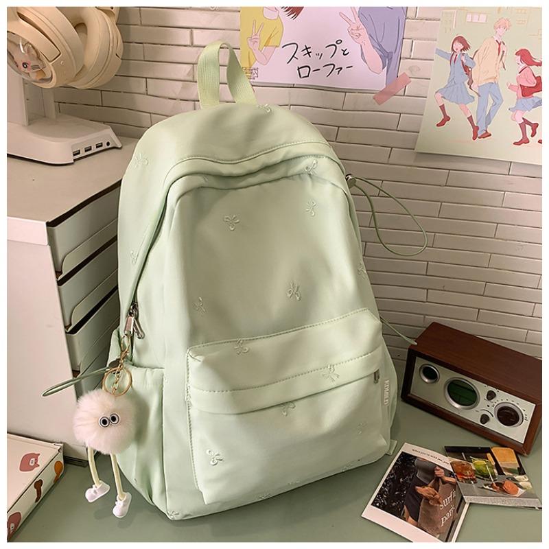 New Japanese Ins High-value, Fresh and Sweet Candy-colored Bow Backpack, Lightweight Backpack for Junior and Senior High School Students