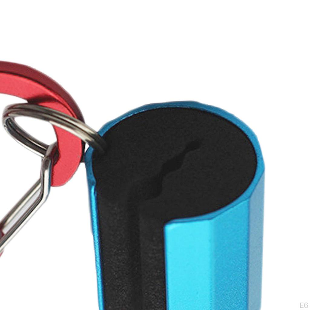 Fishing Rod Holder Clip with Keychain Attachment