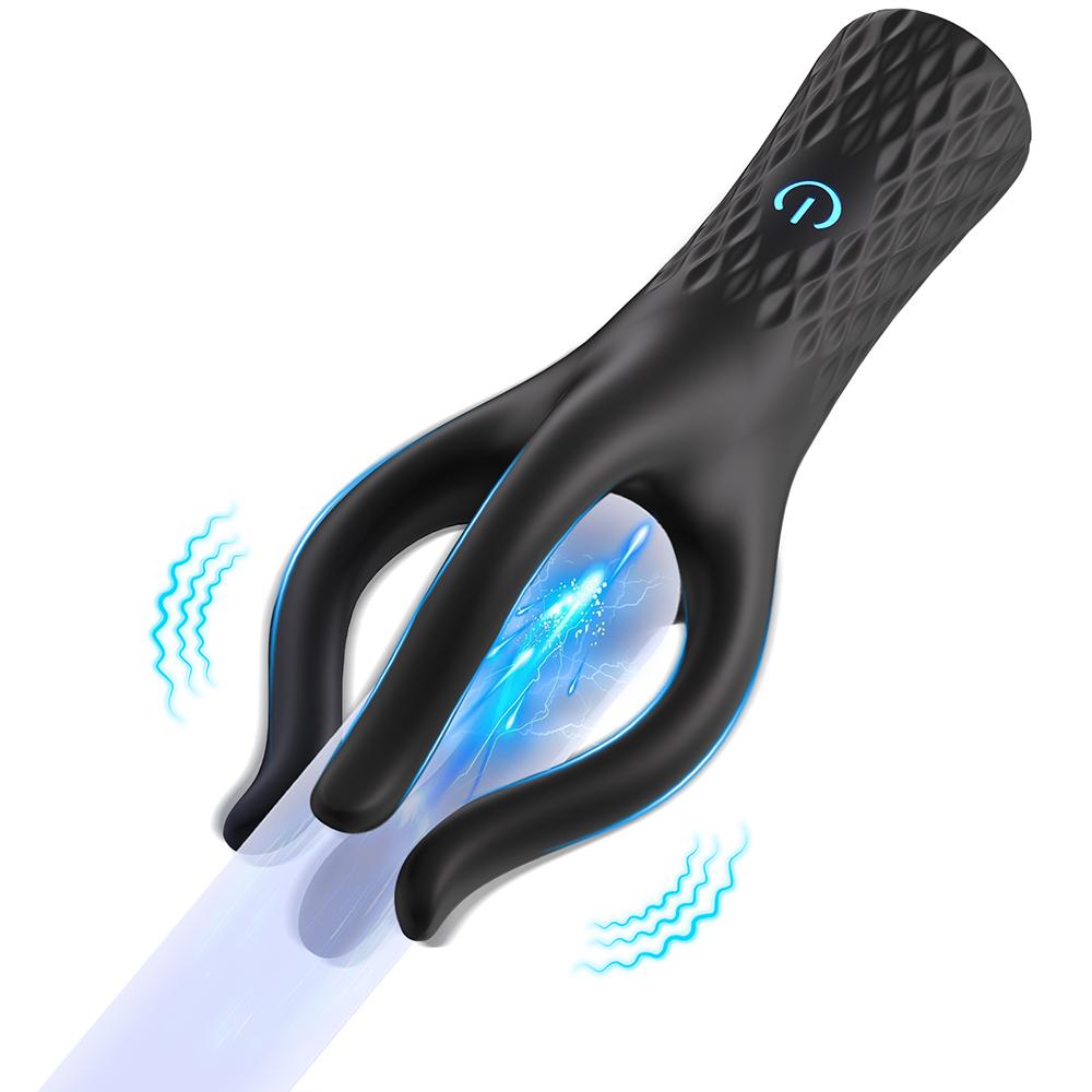 10 Speed Vibrating Glans Trainer Penis Massage Male Masturbator Sex Toys for Men Lasting Delay Endurance Exercise