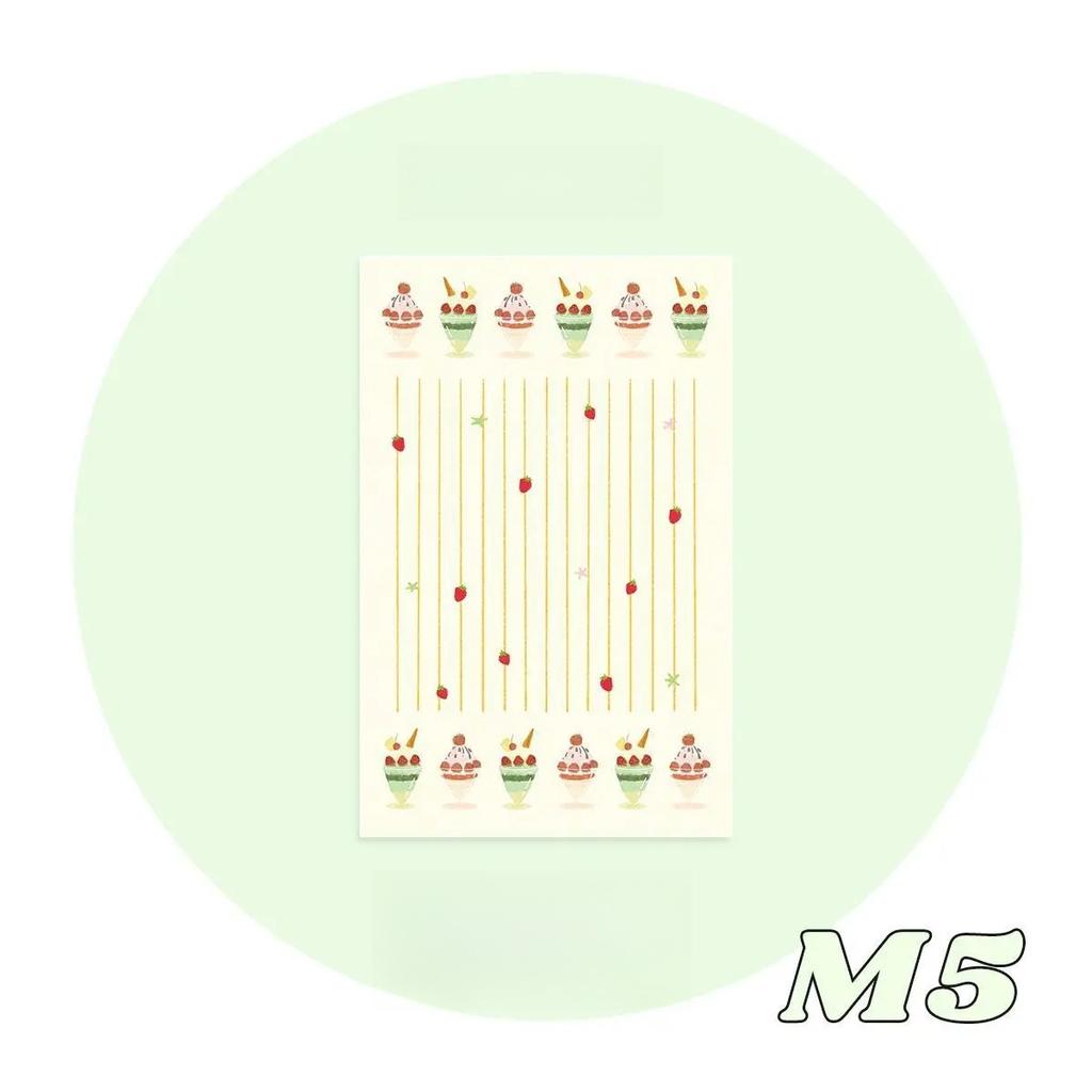 20Pcs Cute Cartoon Colorful Inner Page for M5 Binder Journal Loose-leaf Notebook Scrapbook Kawaii Non-sticky Memo Pad To-do List