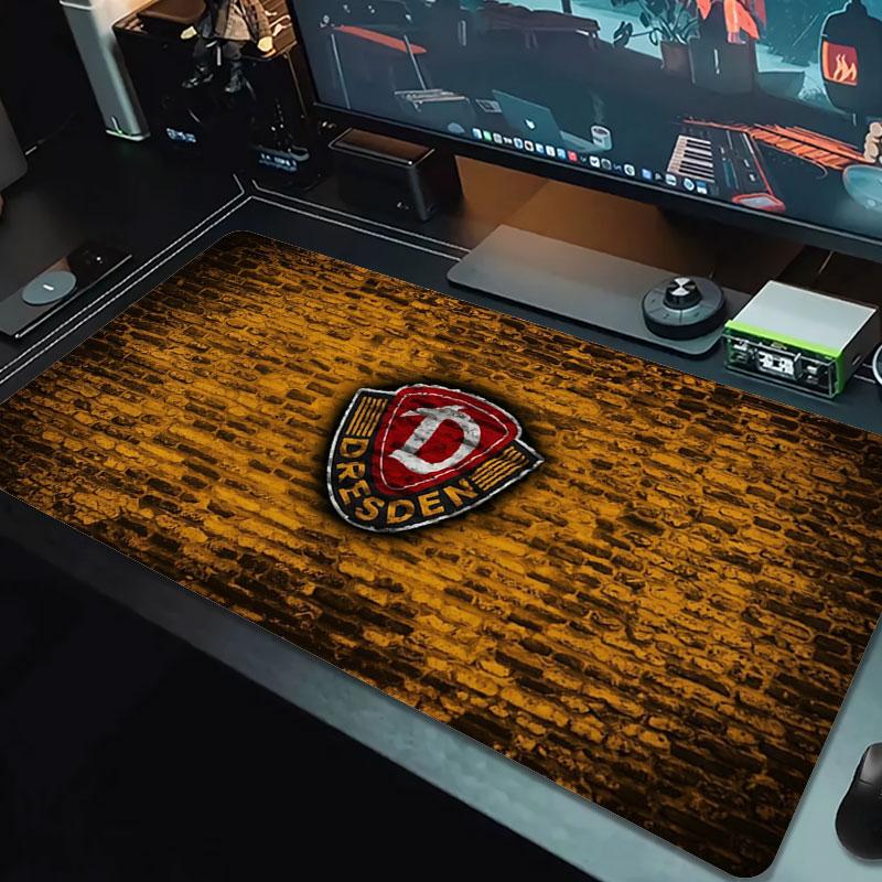 Dynamo Dresden Large Size Mouse Pad Large Gaming Table Cushion Non-slip Laptop Tablet Big Mousepad XXL Mat Mini PC Playmat With Lock edge