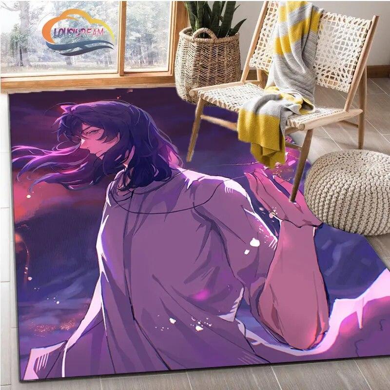 Latest Animated Suzume Anime Carpet 3D Printing Decorative Floor Mat for Children and Girls Living Room Bedroom Sofa Area Rug