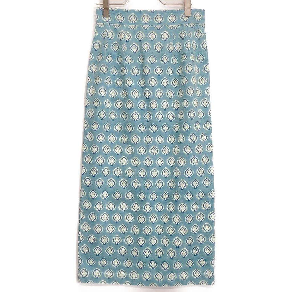 Ron Herman [xSZ Blockprints] Blue Canvas Skirt skirt XS blueUsed