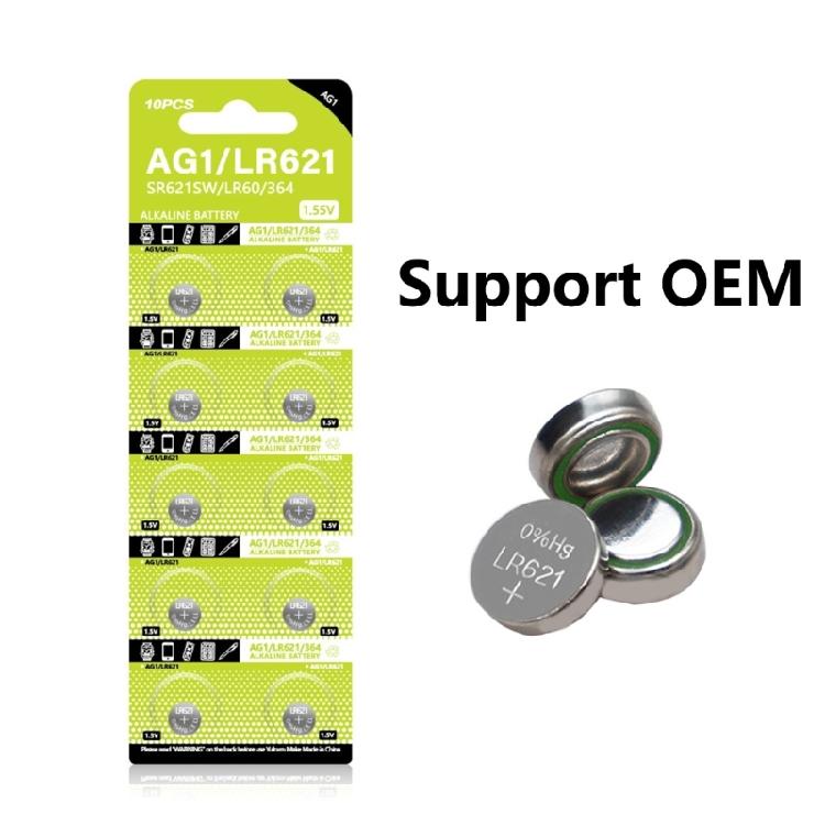 10Pcs Watch Battery AG1 Battery SR60 SR60L Watch Battery LR621 Button Cell Batteries TR621 SR621 Battery For Watch Toy