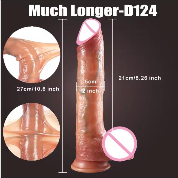 Realistic Dildos Skin Sliding Foreskin Testicles Dildo Penetration Anal Vaginal Stimulation Penis Dick Adult Sex Toys for Woman