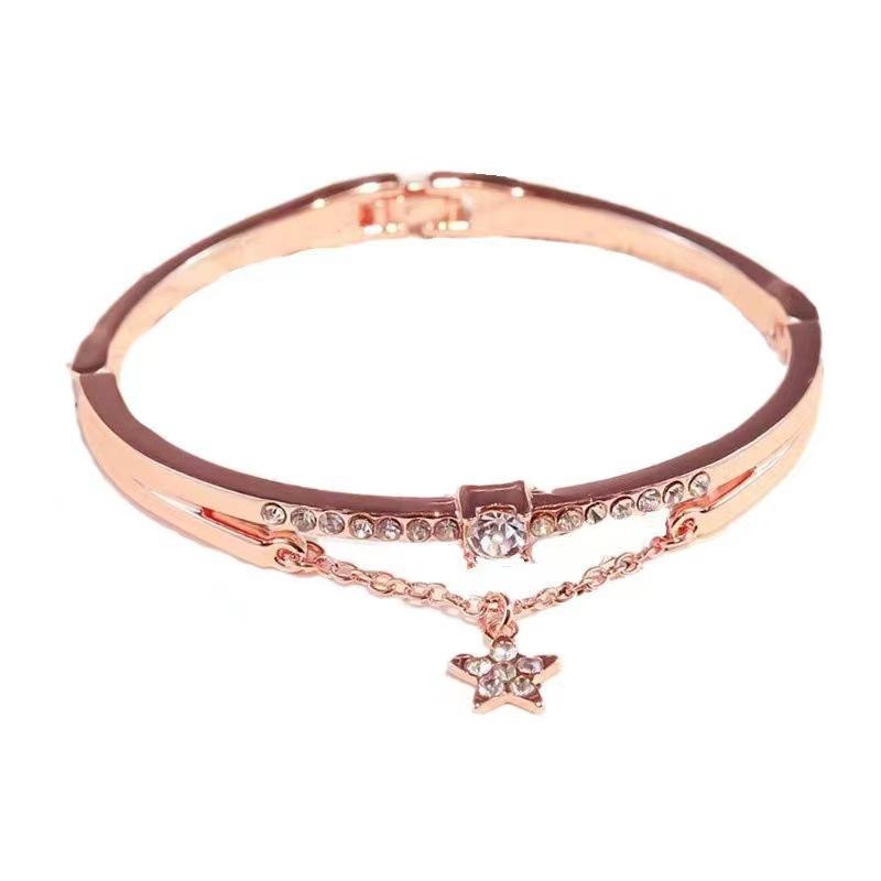 Chic Rhinestone Zircon Jewelry Set: Necklace, Earrings, Ring & Watch for Women