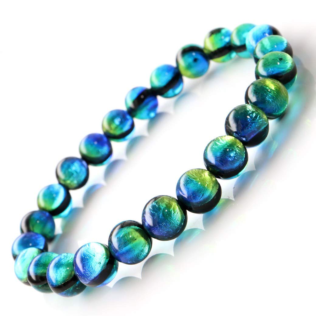 

[GOLD STONE] Kerama Marine Firefly Glass Bracelet, 8mm, Kerama Islands, Okinawa, Inner Diameter 18cm