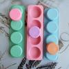 Handmade Round Soap Mold DIY Lotion Shampoo Bar Soap Making Silicone Moulds Gift