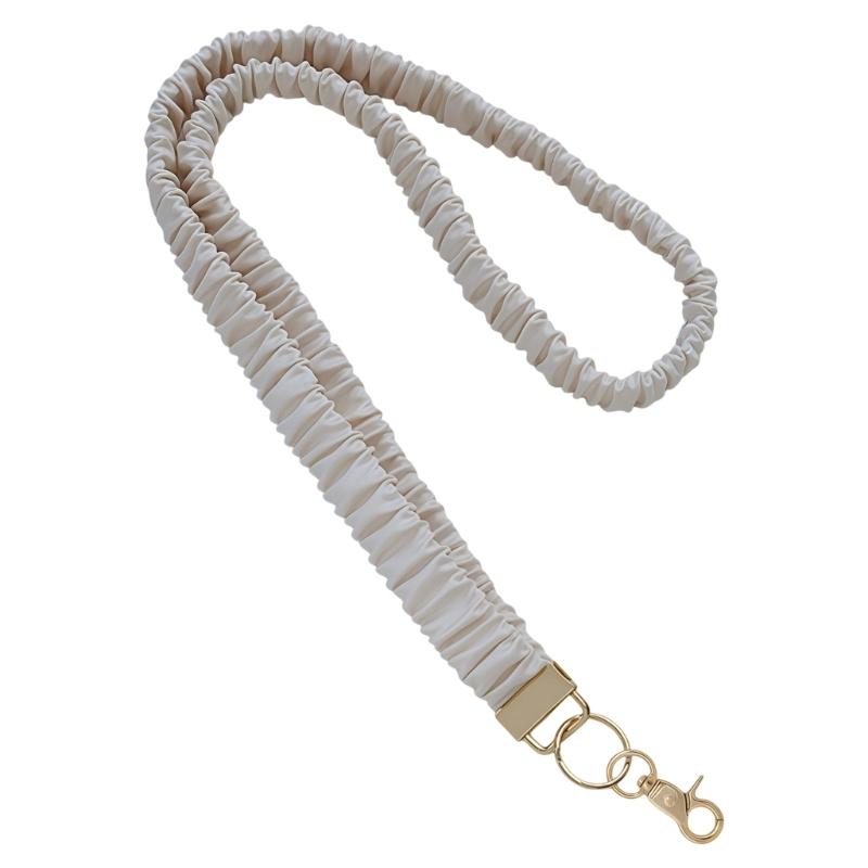 Multifunctional Retractable Scrunchie Lanyard With Keychain And Card Holders Perfect For Offices Work School And Travel