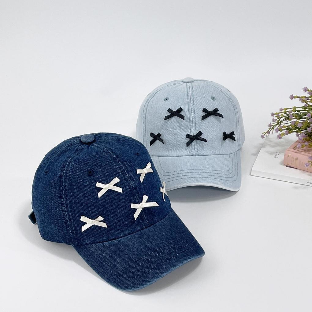 Women's Daily Hat Kitsch Ribbon Denim Ball Cap