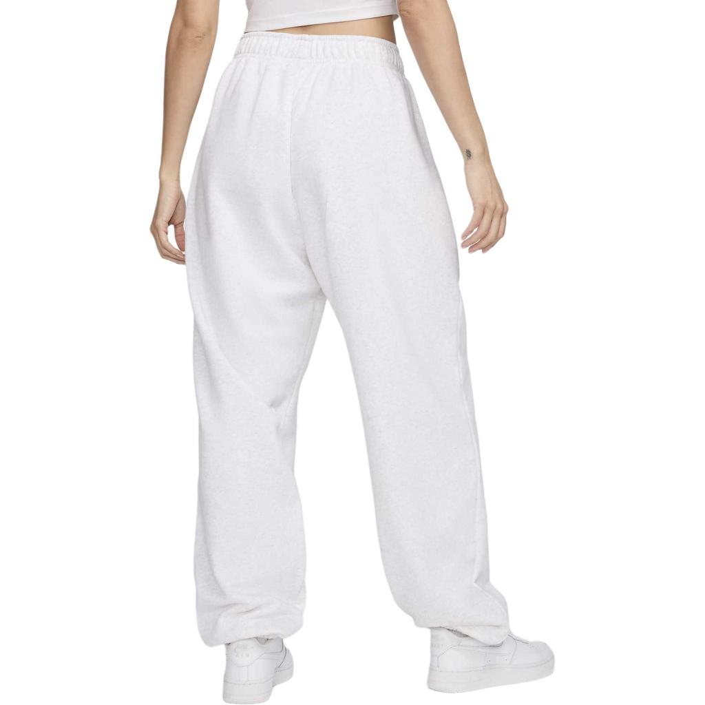 Nike Sportswear Club Fleece Solid Color Drawstring Mid-Rise Loose Knit Sweatpants Women Bottoms White DQ5800-051