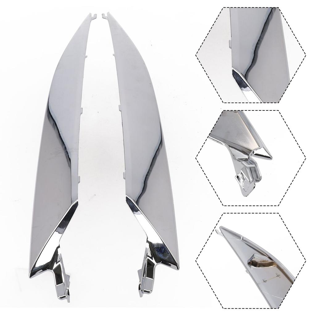 Front Hood Chrome Grille and Headlight Trim for HRV 2019 2025 OEM Fitment 71163 T7A J01 71168 T7A J51 ABS Components 2pcs Set