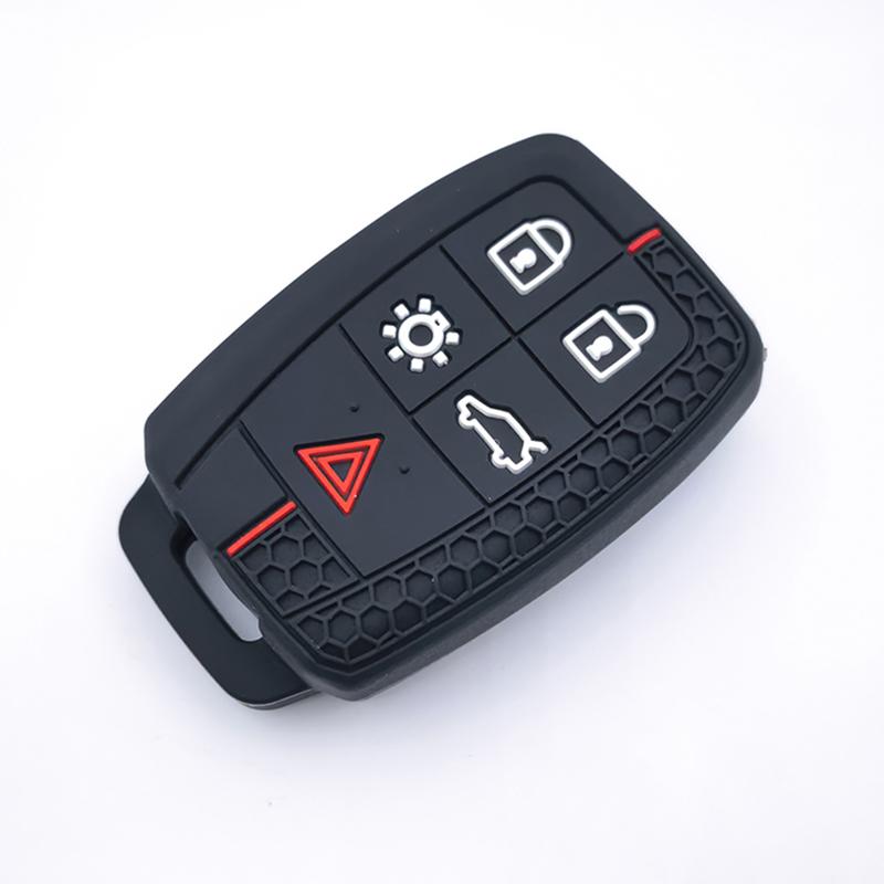 

New Silicone Car Remote Key Case Cover Shell Keychian Fob Holder For Volvo Xc90 C70 S60 D5 V50 S40 C30 5 Buttons Accessories
