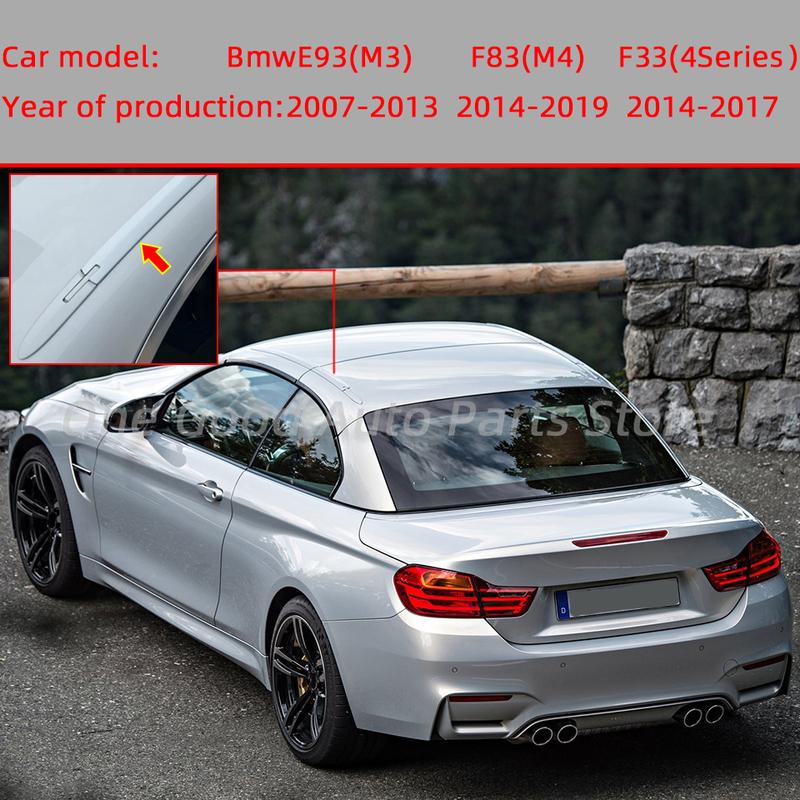 For BMW M3 M4 4 Series Car Hinge Covers Roof Convertible Trim Strip For BMW F33 F83 E93 430 54377184047 54377184037 Painted