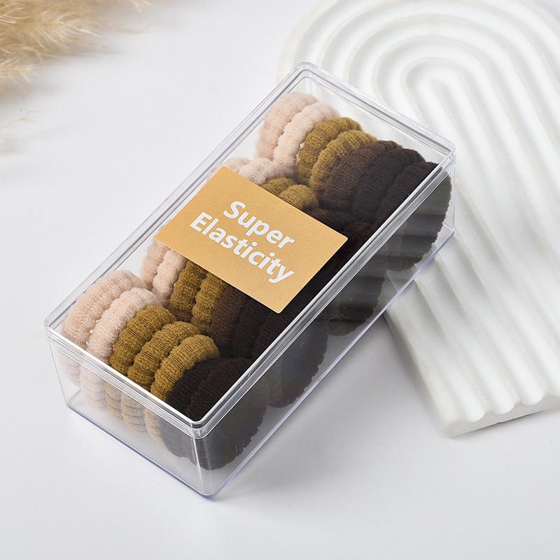 Large, high-elasticity hair ties for girls: gentle on hair, perfect for high ponytails, durable and ideal for students.
