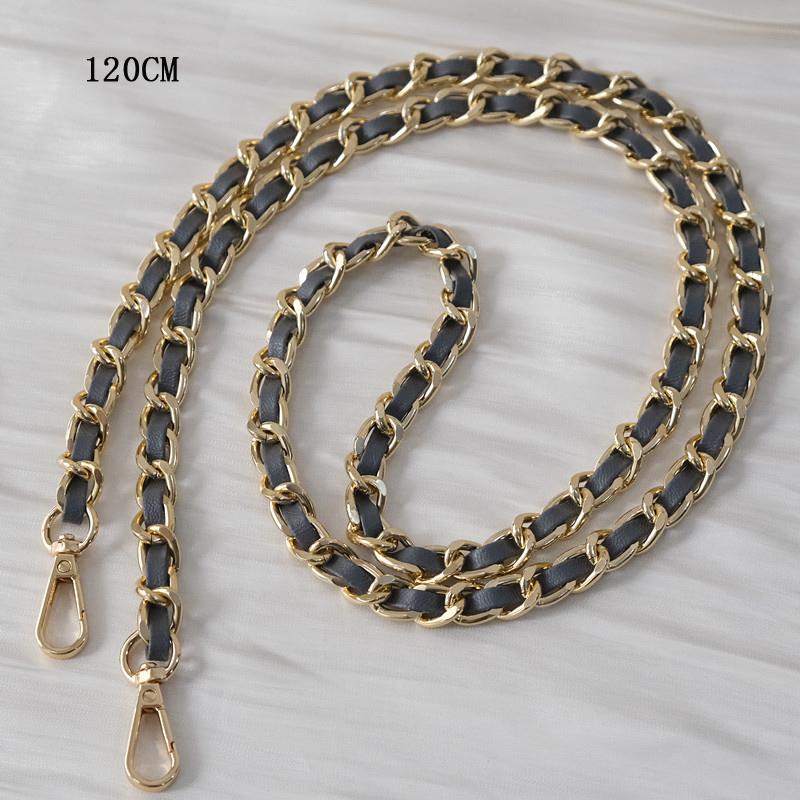 New Phone Accessory Long Cellphone Chain Anti Lost Universal Metal Leather Shoulder Neck Crossbody Phone Strap Case Holder Chain