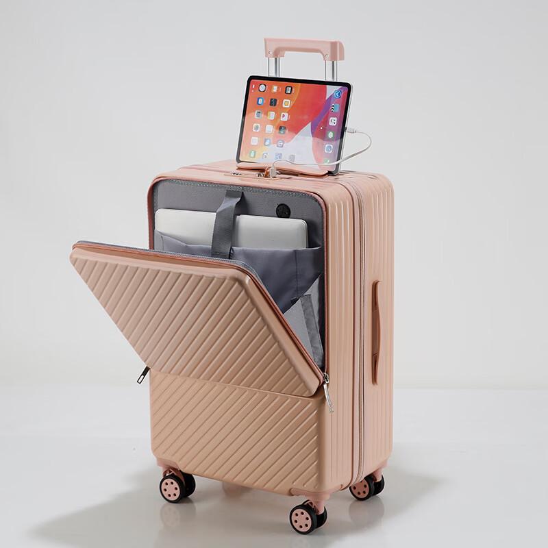 OEING Multi-functional Leather Carry-On Luggage