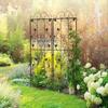 Metal Trellis Set Of 2 Garden Trellis For Climbing Plants Support Frames Leaf Design
