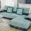Big Edge Style 18cm Hem Printed Sofa Cover Lace Edge Anti Slip Sofa Mat High Grade Fabric Sofa Cover Cloth Sofa Towel