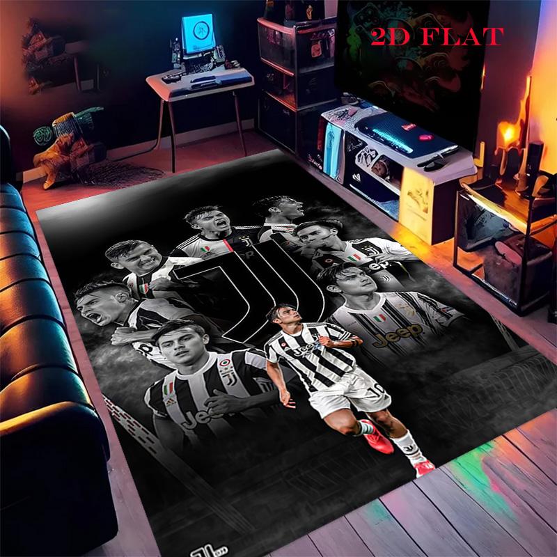 Ковер Juventus FC для гостиной, спальни, дома, декора дивана, игровая нескользящая напольная подстилка для детей 40x60cm( 15x23in )