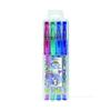 Lebez Glitter Scented Gel Penne 4 Pieces Unicorn Theme with Pencil Case
