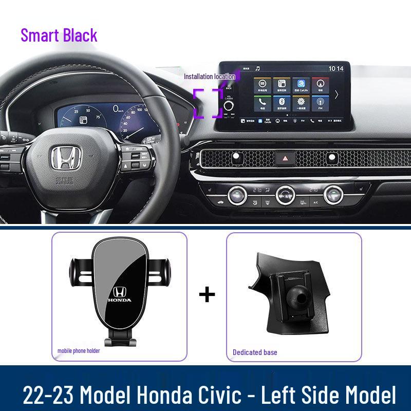 Kompatibilní držák telefonu pro Honda Civic (2016–2023) 9., 10., 11. generace – Držák navigace.