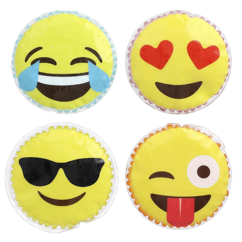 FOMI, Hot/Cold Couple Gel Pack, Emoji, 4 Pack