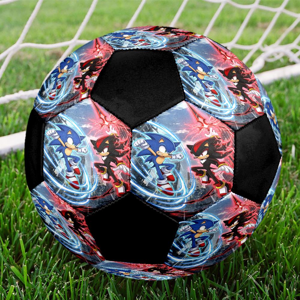 Sonic Theme Size 5 Soccer Ball, Suitable for Both Indoor and Outdoor Matches, a Gift Suitable for Everyone.