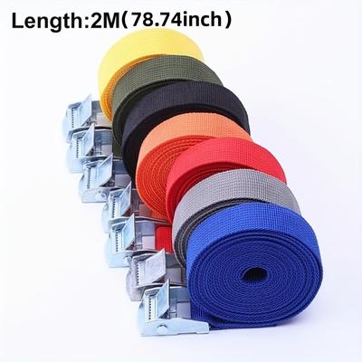 Ремінь із пряжкою 2M, ремені для багажу для автомобіля, мотоцикла, велосипеда з металевою пряжкою, буксирний трос, міцний ремінь для сумки для багажу