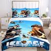 3pcs Ice Age Continental Drift Movie Characters Quilt Cover Set, Soft and Cozy Bedroom, Guest Room and Dorm Decorative Bedding 3-Piece Set 1