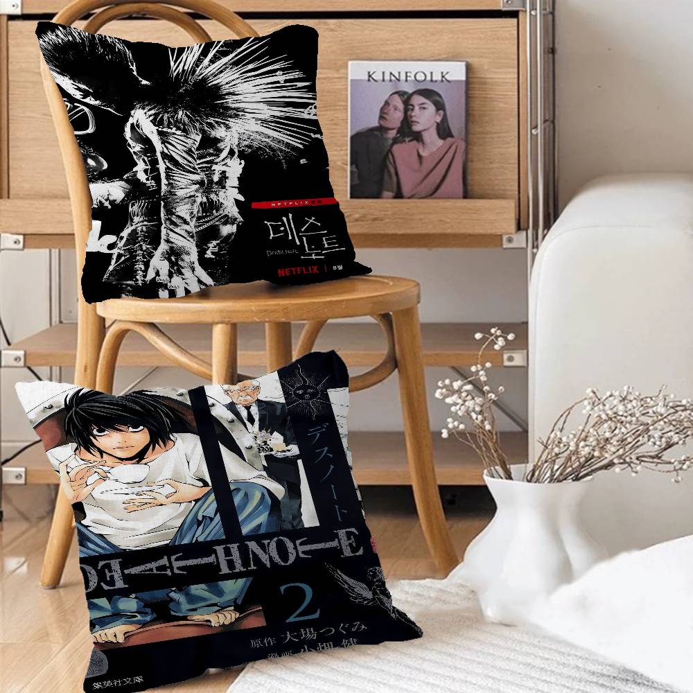 Death Note Anime Pillow Anime Pillow Sofa Bed Head Pillow Cover Cushion Cover 45x45 Cm Fashion