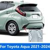 Rear Fog Light Eyelid Eyebrow For Toyota Aqua    2024 Chrome Foglight Bumper Cover Trim Accessories Car Styling