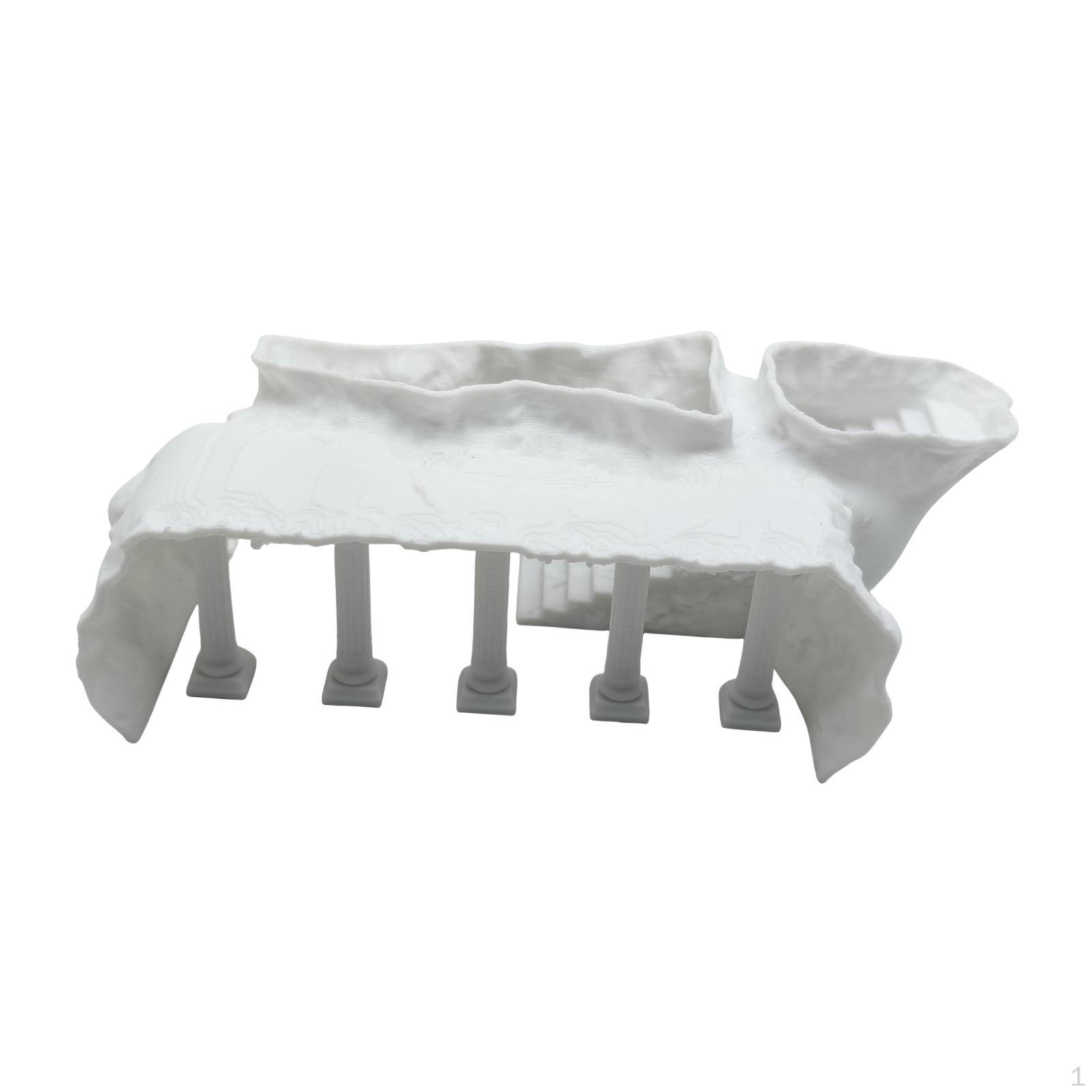 

Aquarium Cave Decoration in The Shape of A Roman Column, Fish Hiding Place, Landscape Decoration, M White