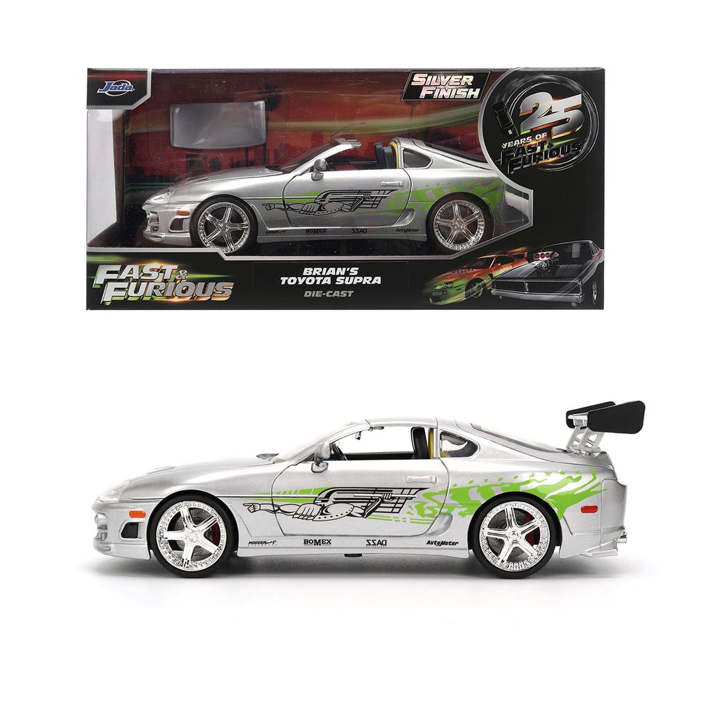 JADA 1:24 Fast & Furious 25th Anniversary Diecast Car – Metal Vehicles Collection Limited Edition
