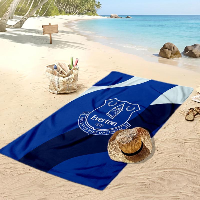 Everton Football Print Beach Towel, Large Soft Quick Dry Towel for Beach Camping Swimming
