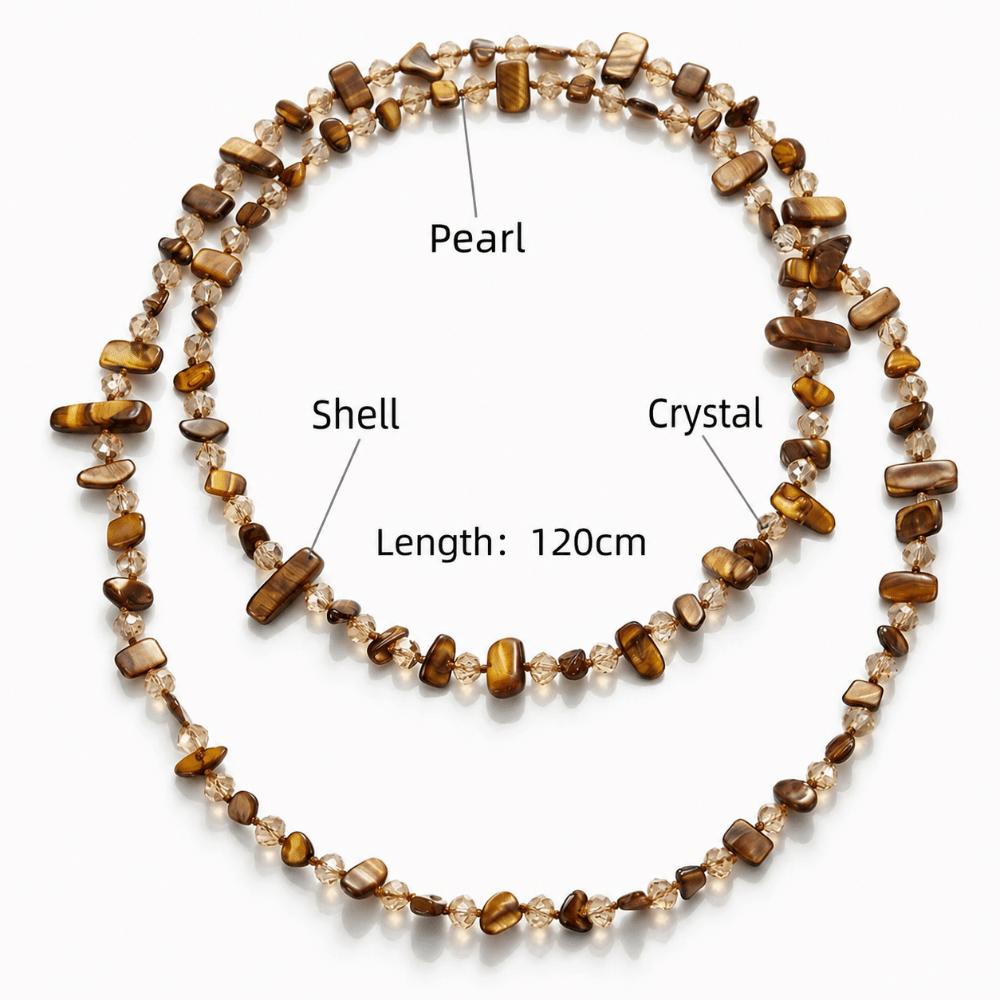 Böhmische Lange Halskette Stapelbare Kette Choker Modeschmuck Zubehör Damen Mädchen