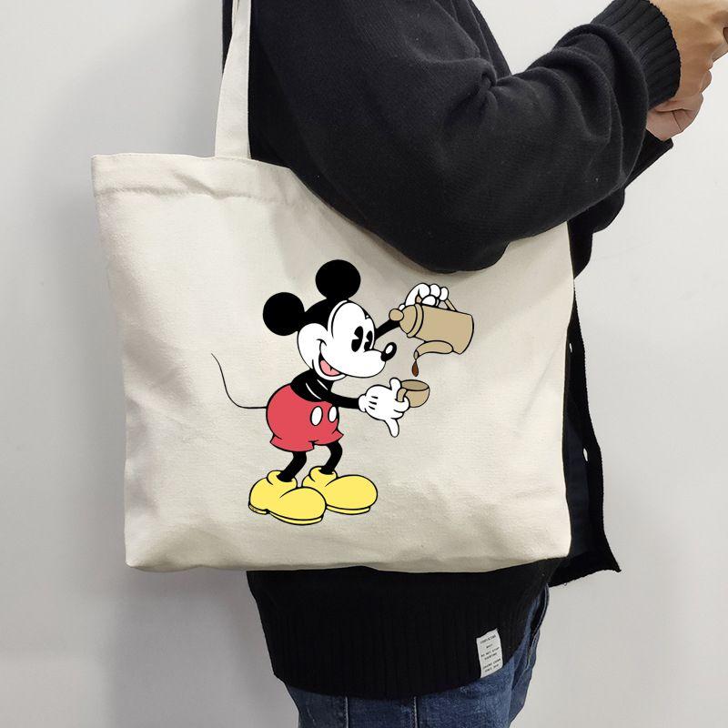 Mickey Mouse Shoulder Bag Women Bolsa Shopper Handbag Reusable Tote Bags  Foldable Shopping Bag comprar a buen precio — entrega gratuita, reseñas  reales con fotos — Joom