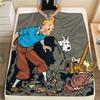The Adventures of TintinFlannel Blanket, High quality Comfortable for All Seasons, Home Decor, Warmth and Comfort