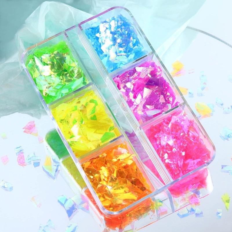 Resin Mold Fillers Irregular Shaped Sequins Nail Art Manicure Flakes Decors