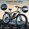 Electric Bike All Terrain Keteles 26" 1000Wx2 Motor Adult Fat Tire Electric Bicycle 21 Speed Top Speed 50Km/h Load 150Kg Green K800