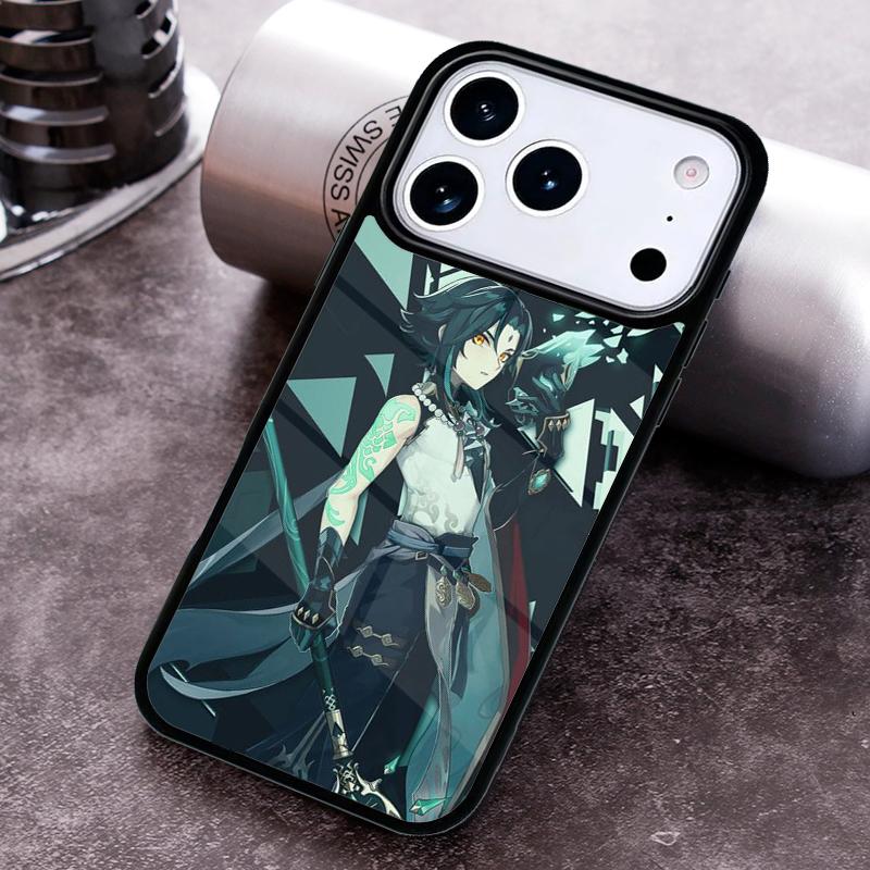 Genshin Impact Xiao soft Phone Case for iPhone 17 16 15 Pro Max Air 14 13 12 11 Plus Shockproof Cover