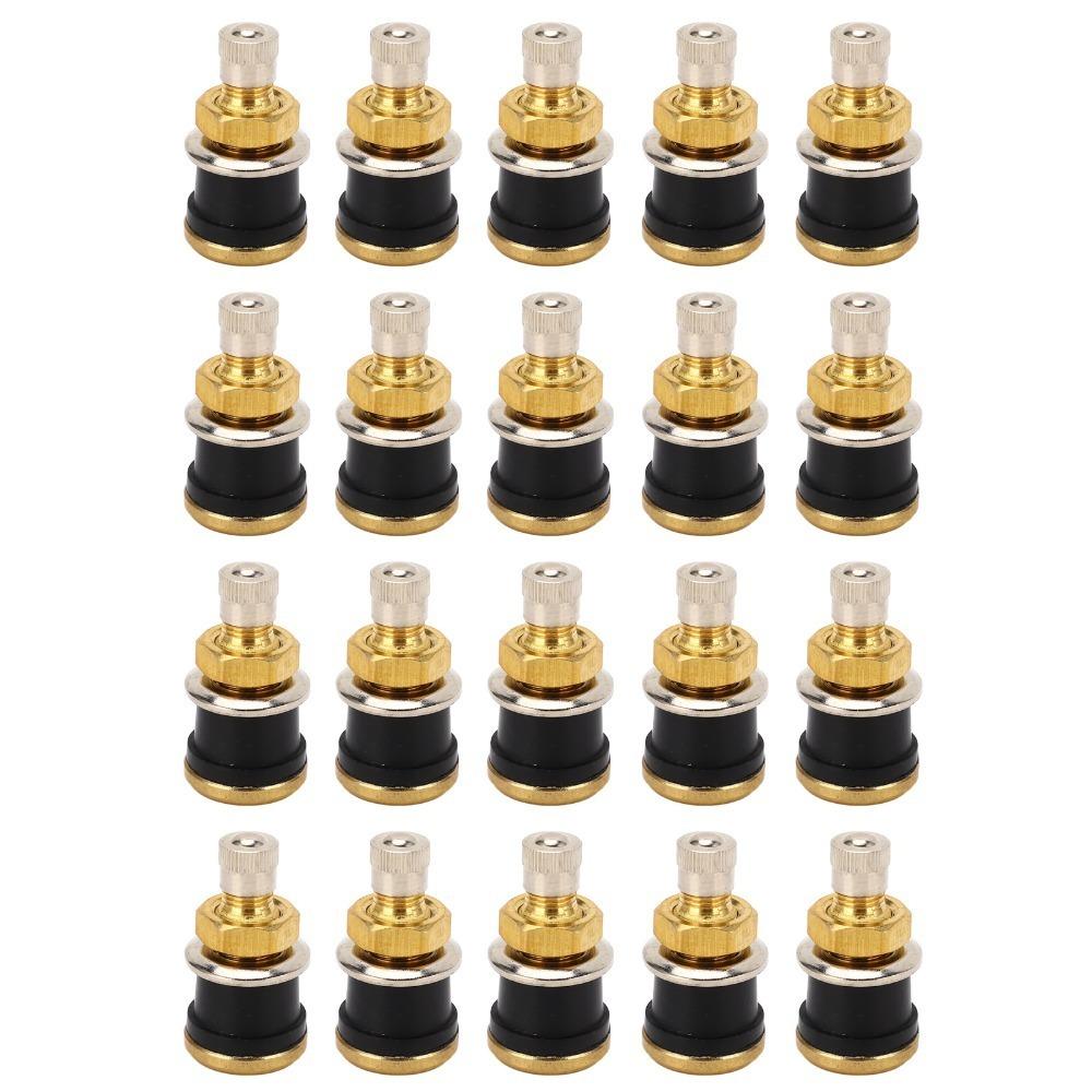20PCS Brass Copper Valve Stems 1-1/8 Inch Truck Valve Stem New Brass Valve Stems  Truck/Bus