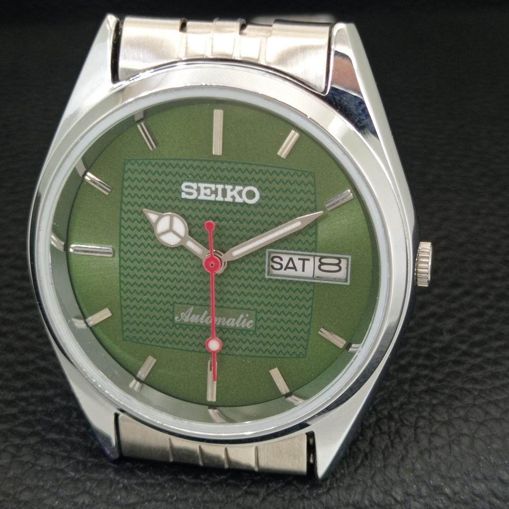 VINTAGE SEIKO AUTOMATIC 6309A JAPAN MENS REFURBISHED GREEN DIAL WATCH A443221-1