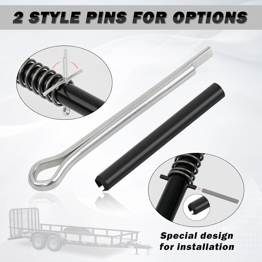 819T Trailer Gate Spring Latch Kit with Extra P 2 Pack Trailer Gate P Heavy Duty Trailer Gate Latch Repair Kit for Carry-On Utility Trailers