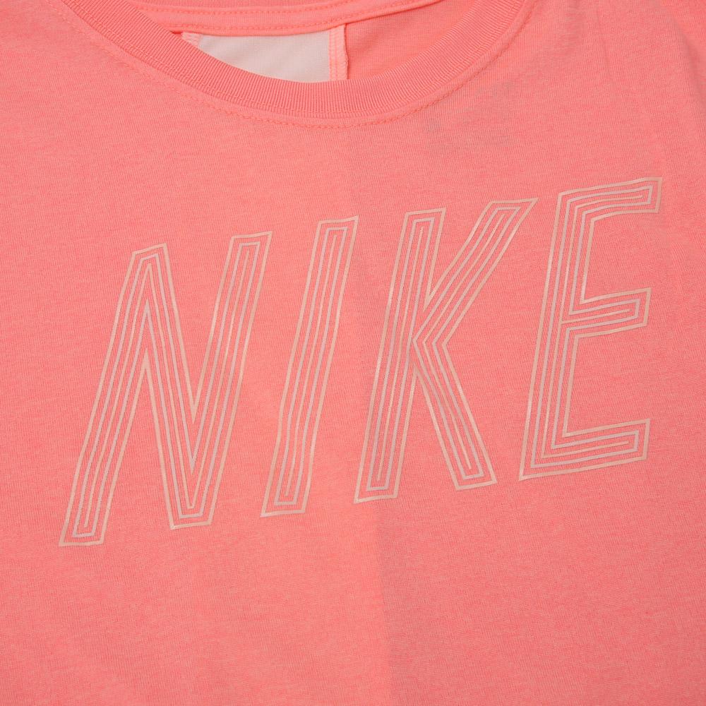 Nike T-Shirt Breathable Comfortable Short Sleeve Peach Red Kids Tops 890292-693
