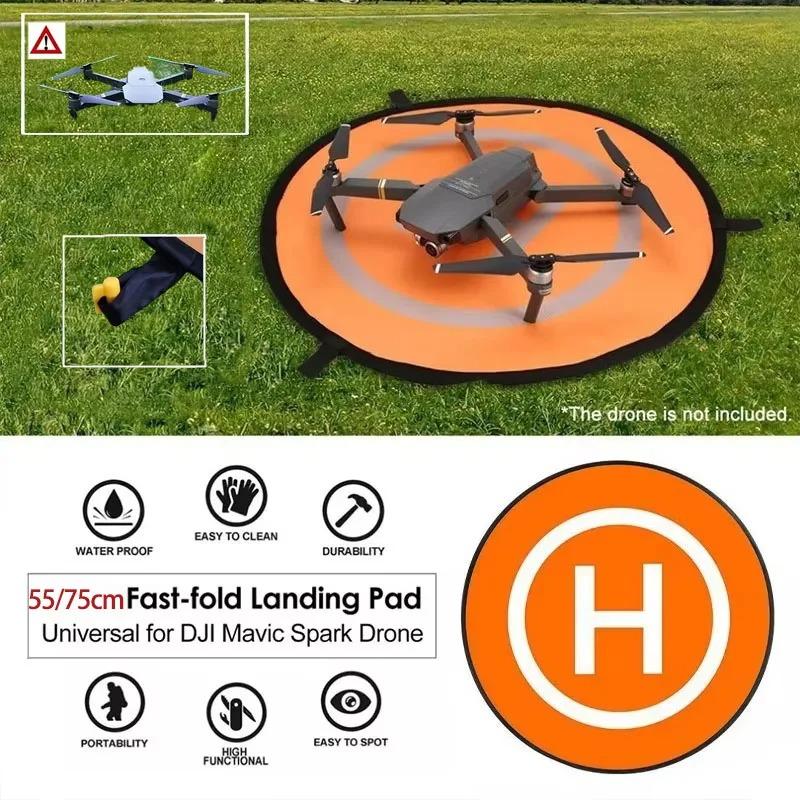 Universal Foldable Drone Landing Pad 55cm 75cm Rc Quadcopter Takeoff Mat Waterproof Parking Apron For Outdoor Flying