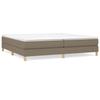 Vidaxl Letto Continentale Con Materasso, Taupe, Tessuto, 200X200 Cm