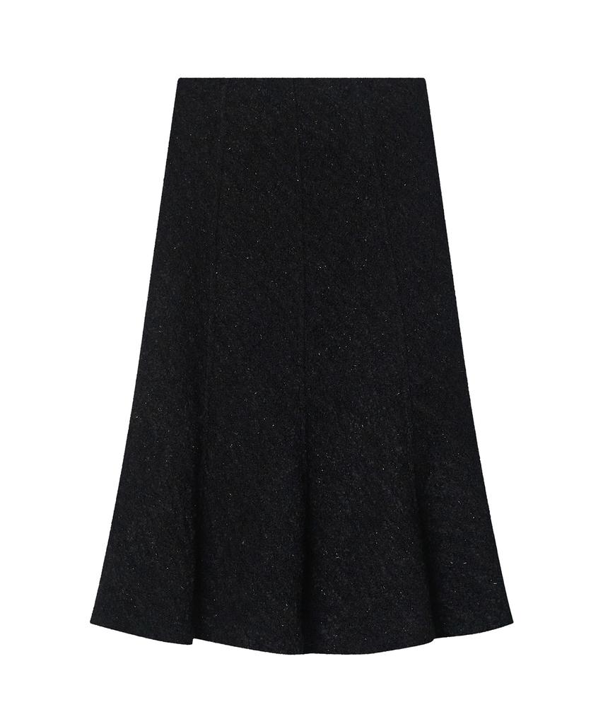 Meibeoyu Soline Tweed Skirt _ Black